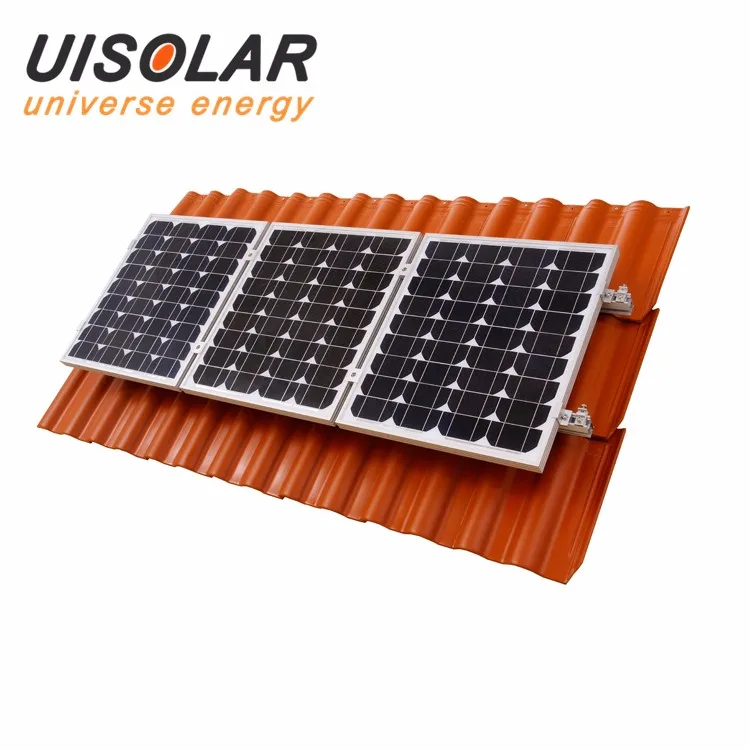 A Complete Set Of High Quality PV Solar Panel Rack Pitched Tile Roof Solar Mount Bracket