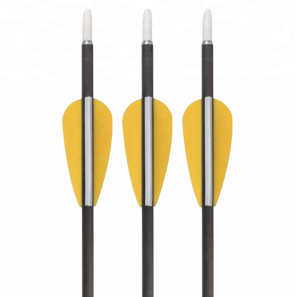 100% Carbon Arrow for Sale Plastic Vane 4.2mm High Quality Shooting Bow and Arrow