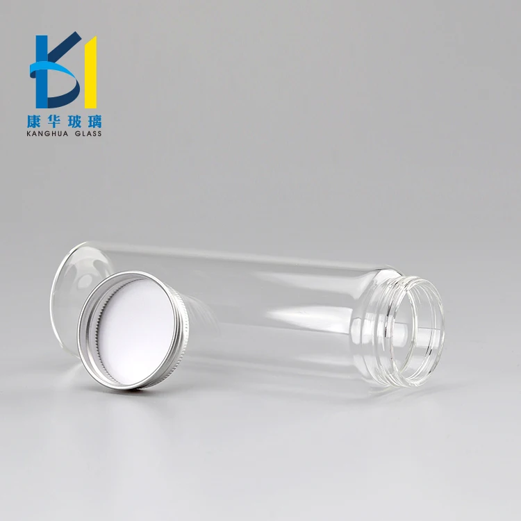 Large Capacity Clear Glass vial 150 ml Glass Vial For Candy 50ml 80ml