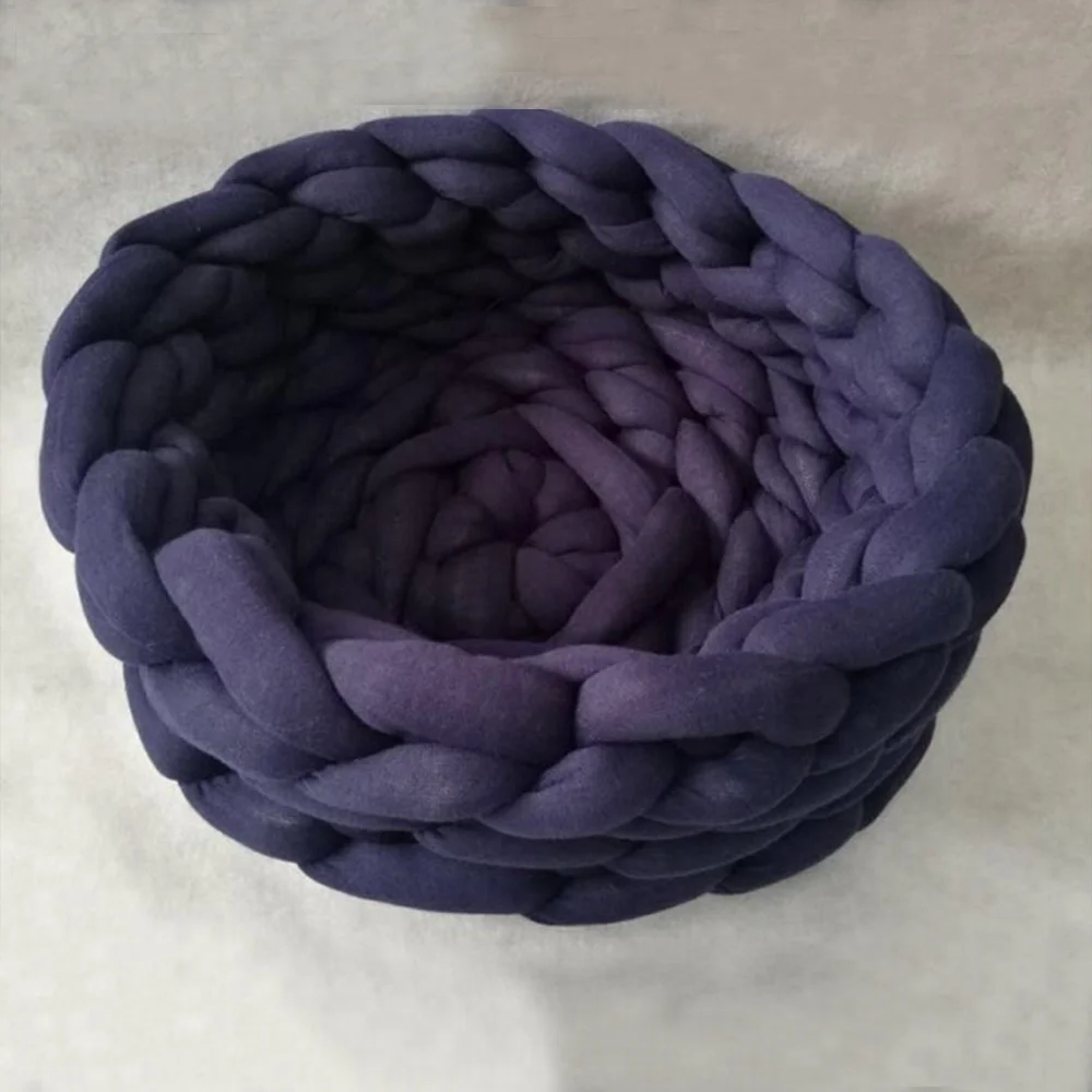 2cm 3cm thickness chunky tube yarn cotton filling arm knitting yarn blanket yarn