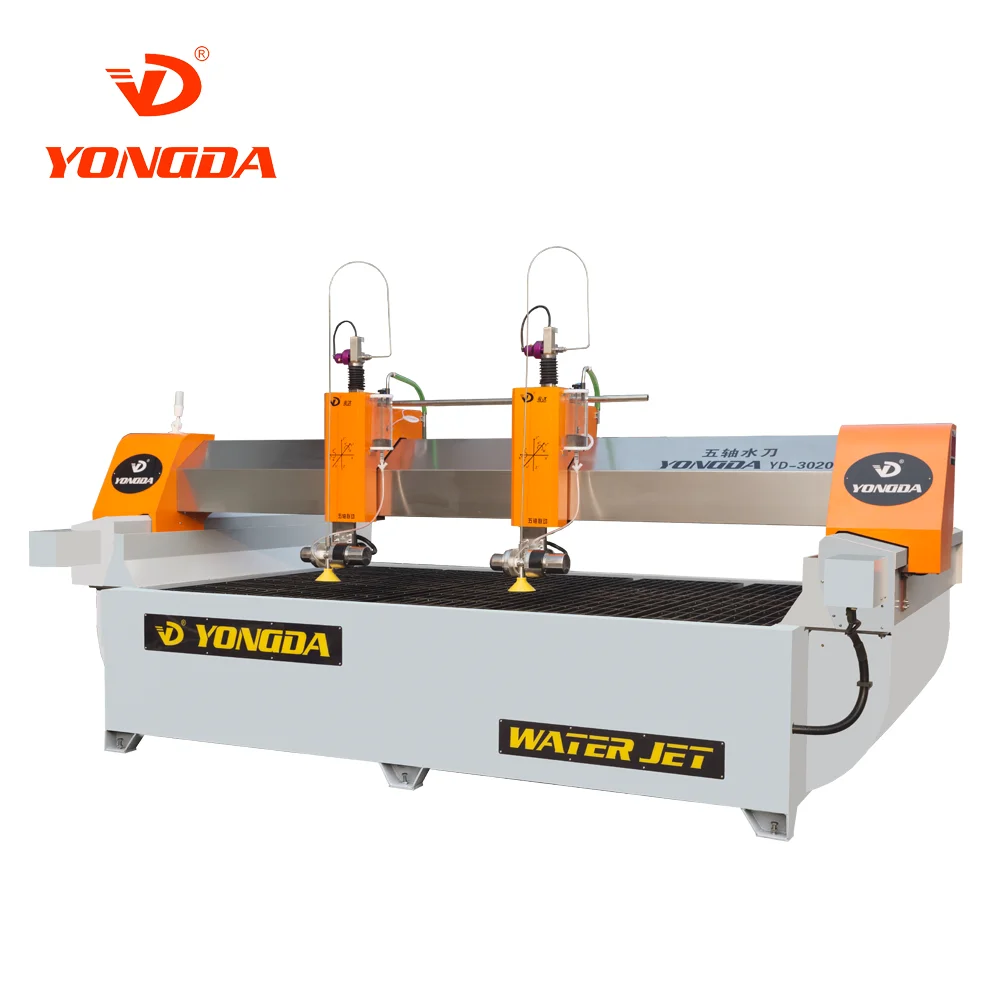 
YONGDA YD-3020 5 axis waterjet cutting machine for stone and ceramics 