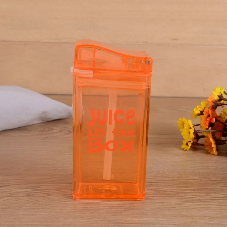 New Plastic Water Bottle Lemon Juice Milk Drinking Box