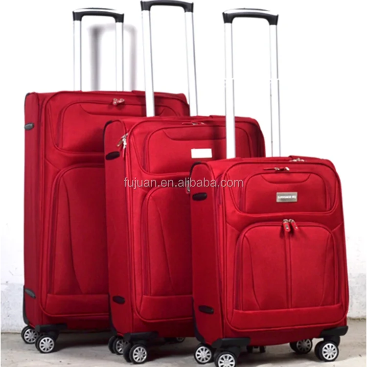 
3 Pieces suitcases 8 wheels iron trolley very good quality oxford cloth overstock luggage 