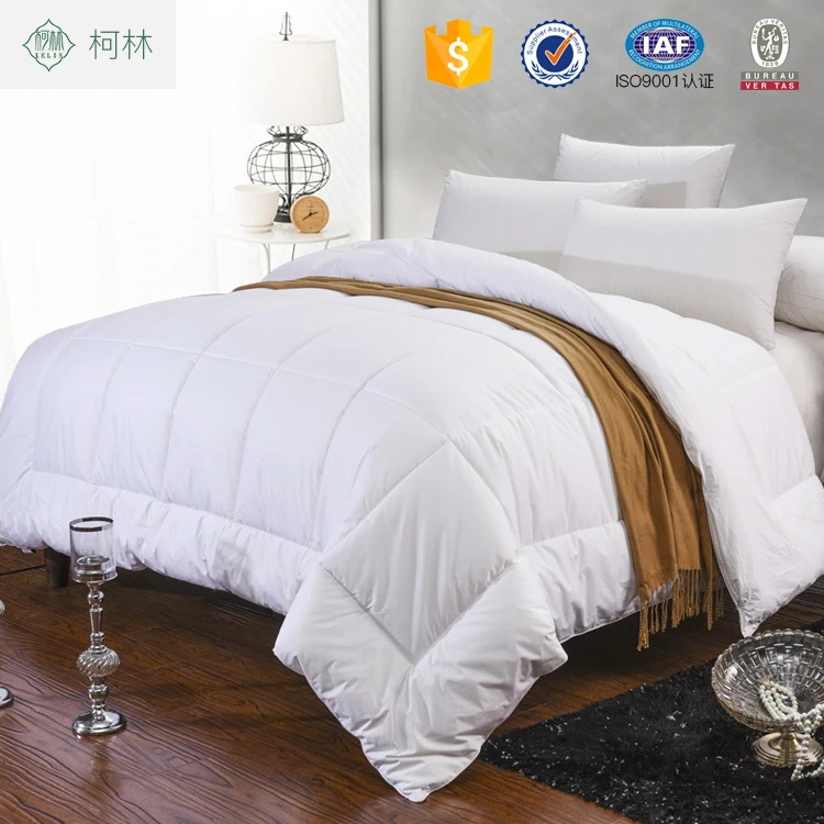 Fluffy warm soft hypoallergenic duck goose down feather filling quilt