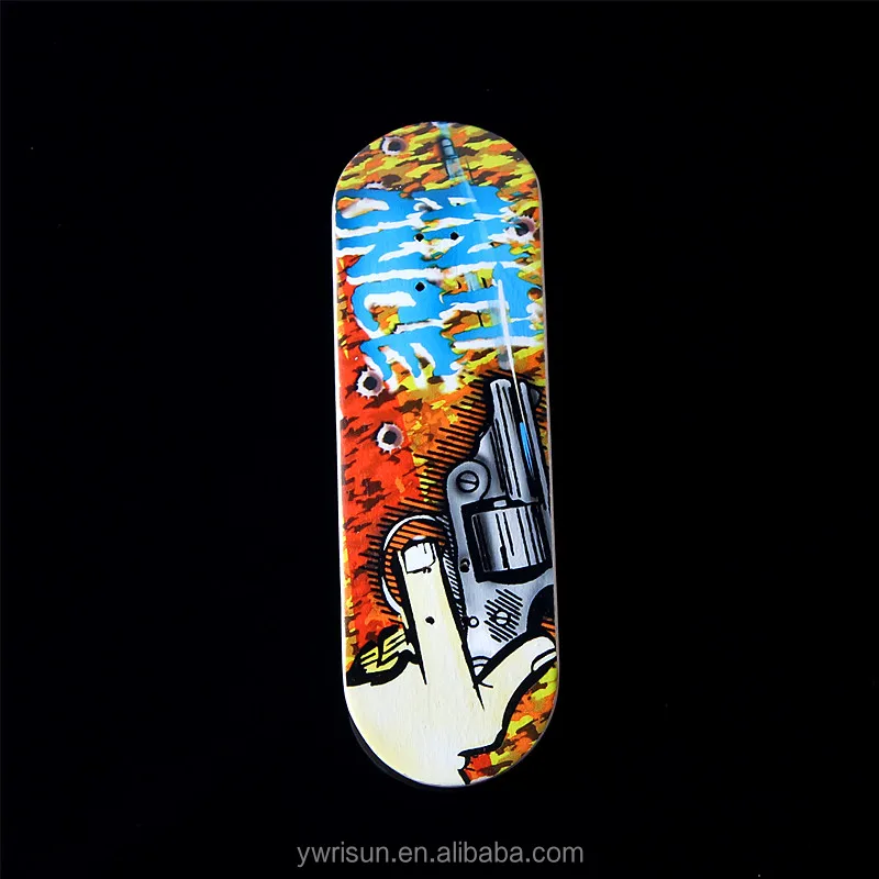 RSFN0027 Канадский кленовый деревянный Пальчиковый скейтборд палуба с графикой