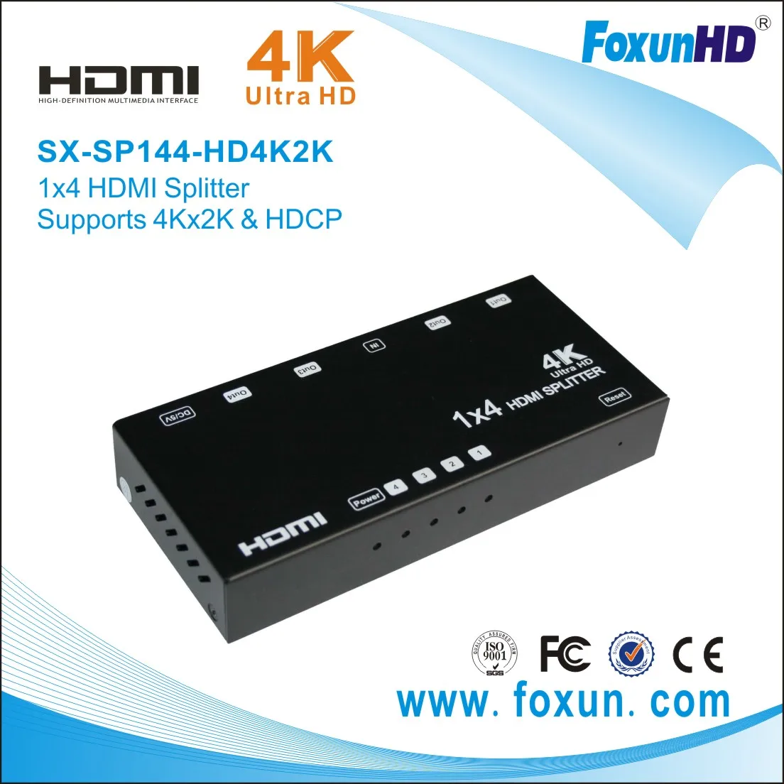 1 in 4 out HDMI распределитель