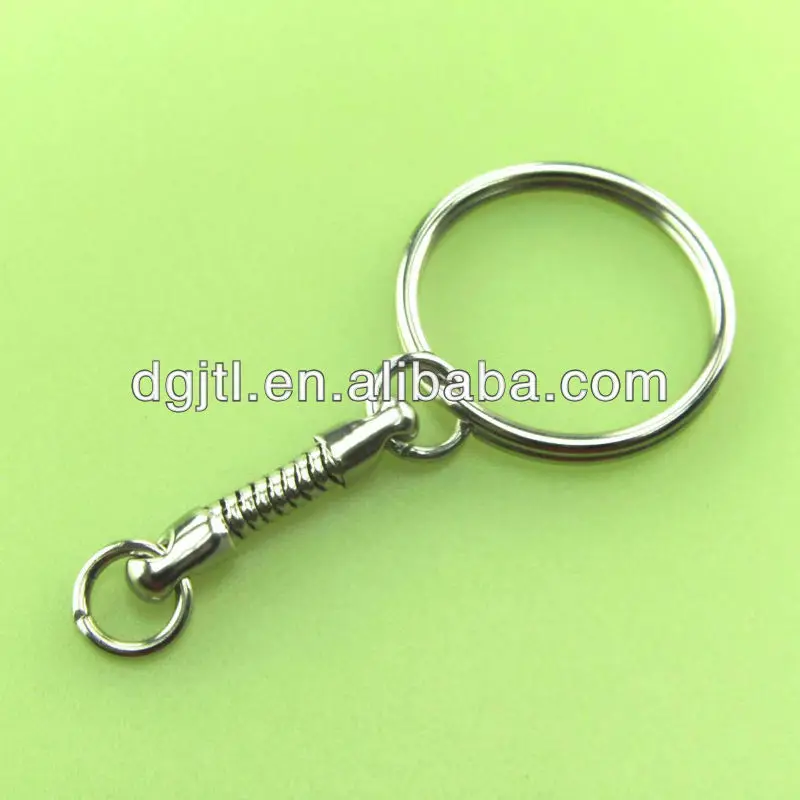 горячий продавать никелевым покрытием ключевые кольцо со змеей цепи