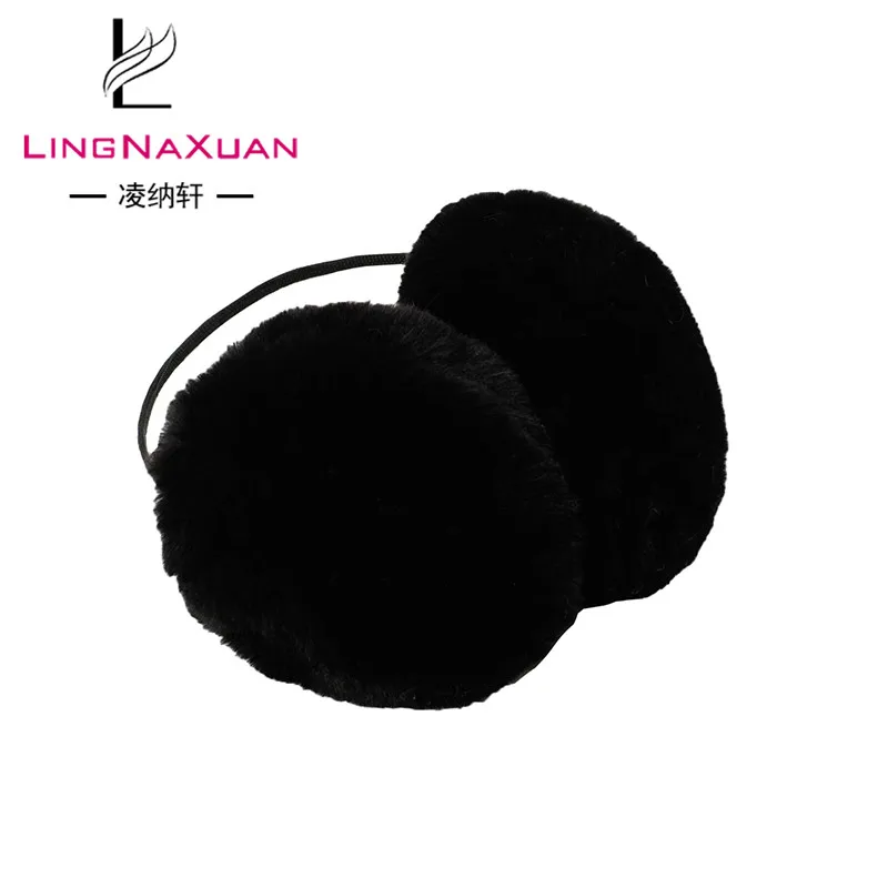 
safety winter fur sound proof headband earmuff 