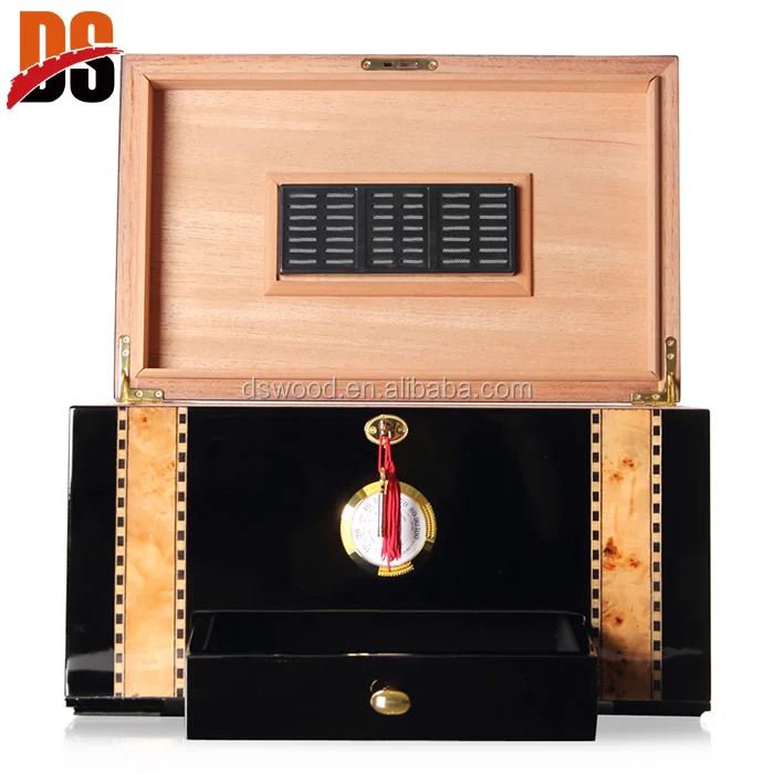 high quality wooden cigar humidor
