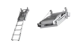 Электрическая телескопическая складная ступенчатая лестница для чердака с дистанционным управлением, сертификация CE