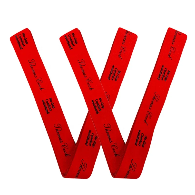 35MM Custom Black LOGO Colorful Tetoron Jacquard Ribbon Sling Woven Nylon Bag Strap Webbing