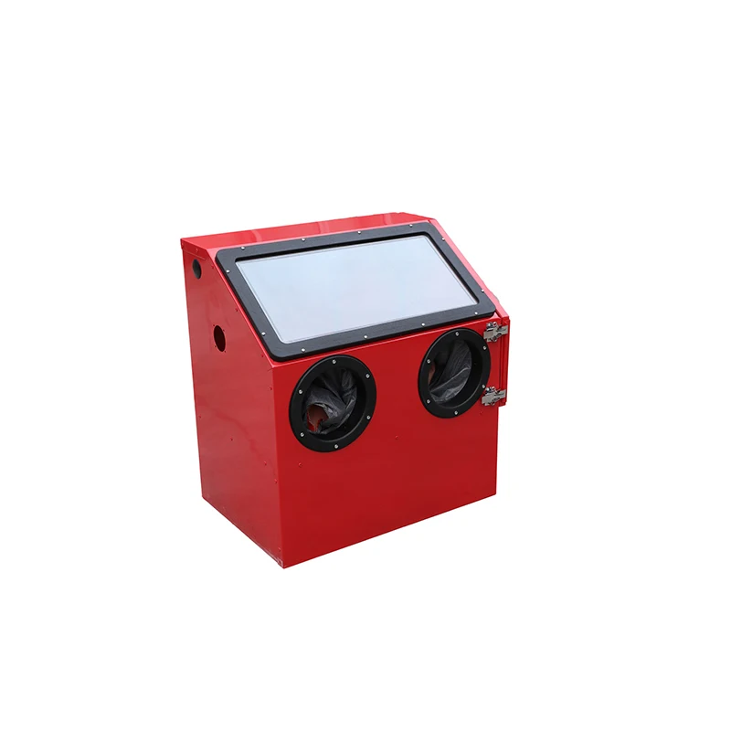 100L Box Type Small Sand Blasting Machine Derusting Automatic Drum Sandblaster Machine Sablage