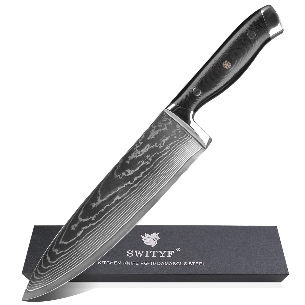 Craftsman Spirit 10Cr15Mov Damascus Custom 8 Inch Chef Knife