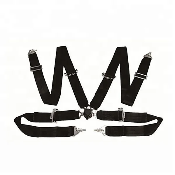 3 inch 4 Point quick release red racing harness safety belt car seat belt JBR4001A