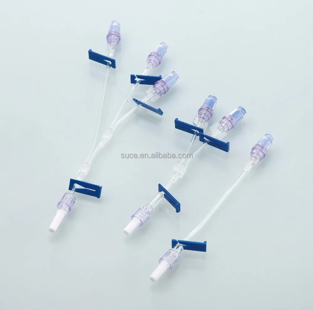 Needle free connector with extension tube, needless connector with extension tube