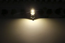 Bullet shaped LED single side motorcycle headlight bulb