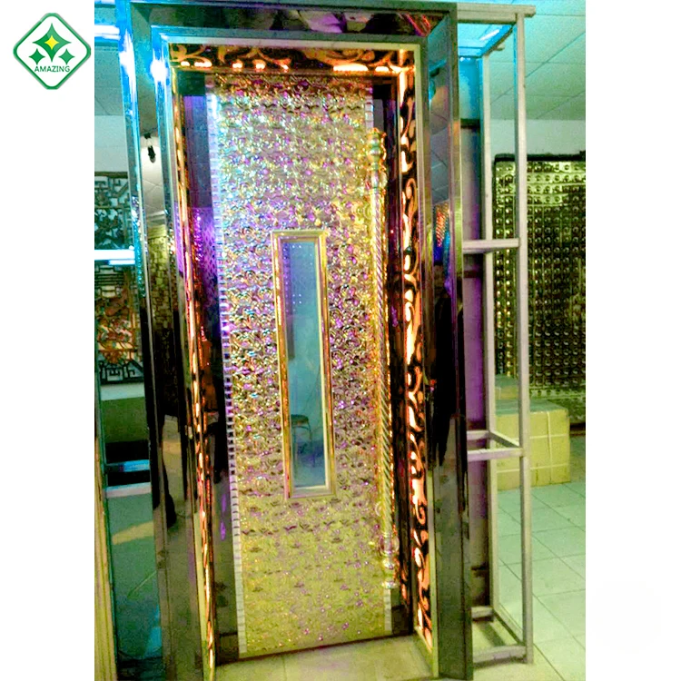 
Hotel bar interior door KTV metal decorative door luxury entrance door sound insulation 
