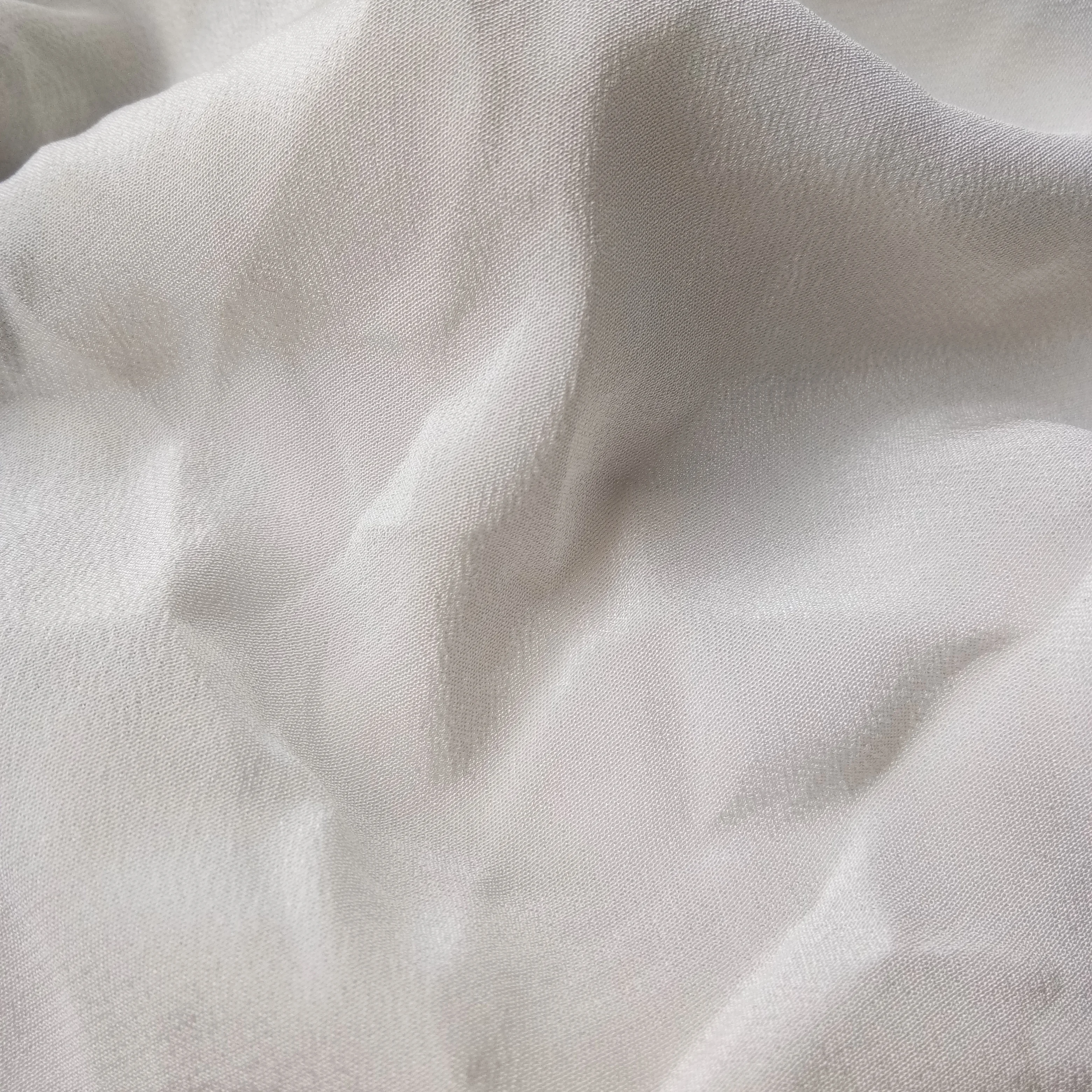 Solid dyed  nature  silk crepe de chine fabric, 100% silk  fabric for dress blouse