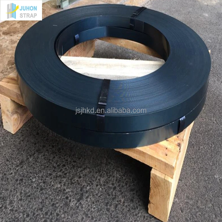 Blue tempered steel strapping for binding and packaging