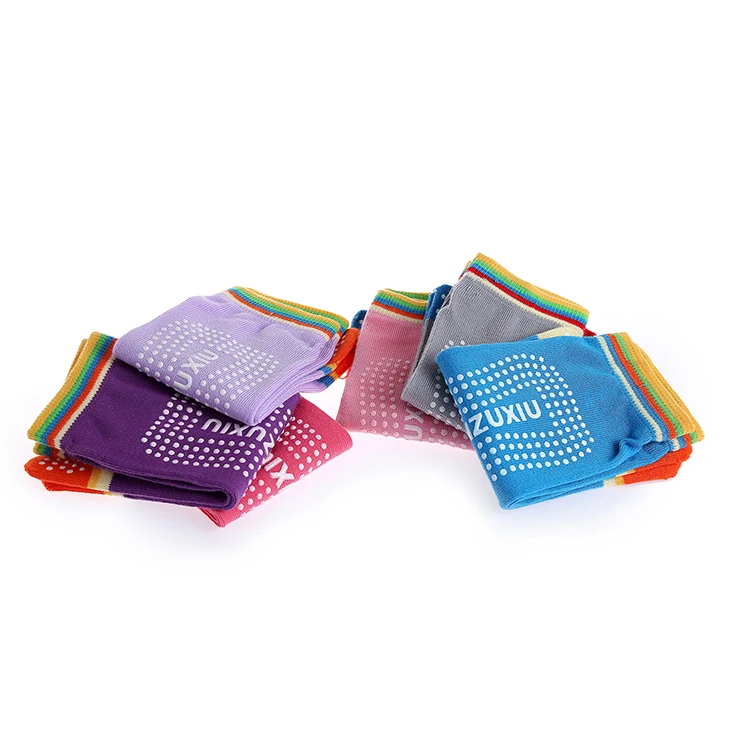 
High Quality Colorful Women Indoor Full Toe Anti-slip Yoga Socks 