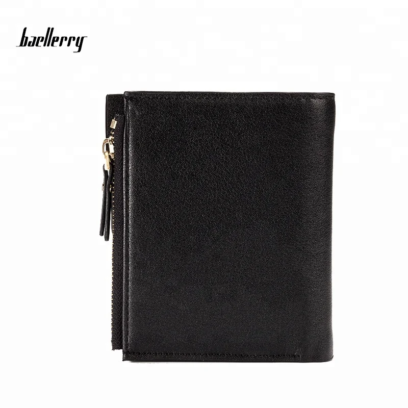 Baellerry New 2017 Men Wallets Coin Purse Male Money Purses Soft Card Case Bags New Classic Soild Pattern Designer Wallet