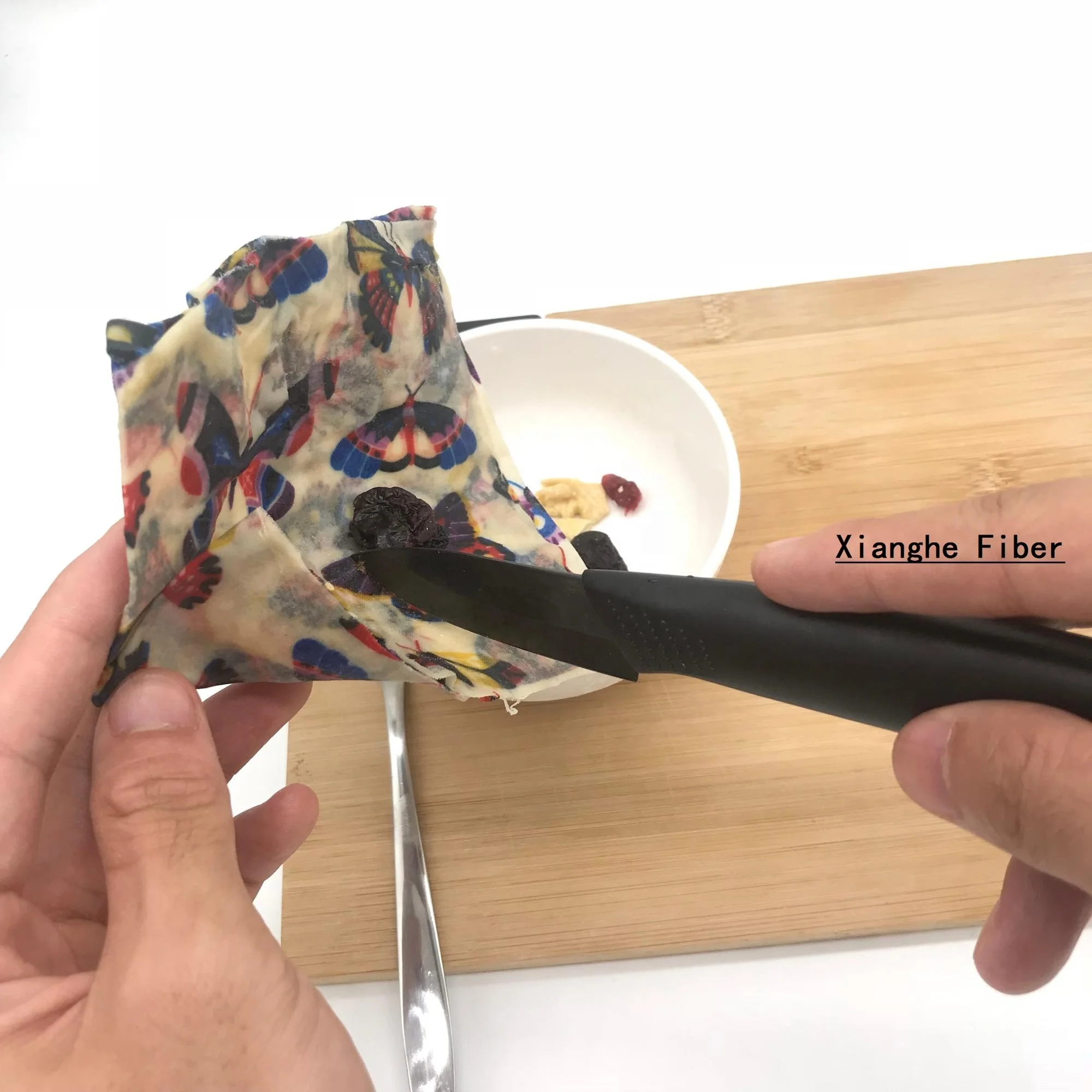 
High Quality Organic Cottonseed Fabric Beeswax Reusable Food Wrap 