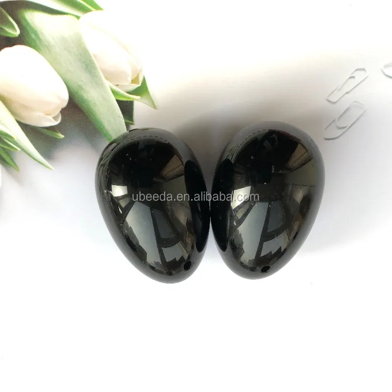 Wholesale safe vaginal strength black obsidian crystal egg