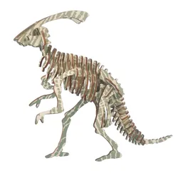 New-Land High Quality modern 3D wooden puzzle-wild animals dinosaur model