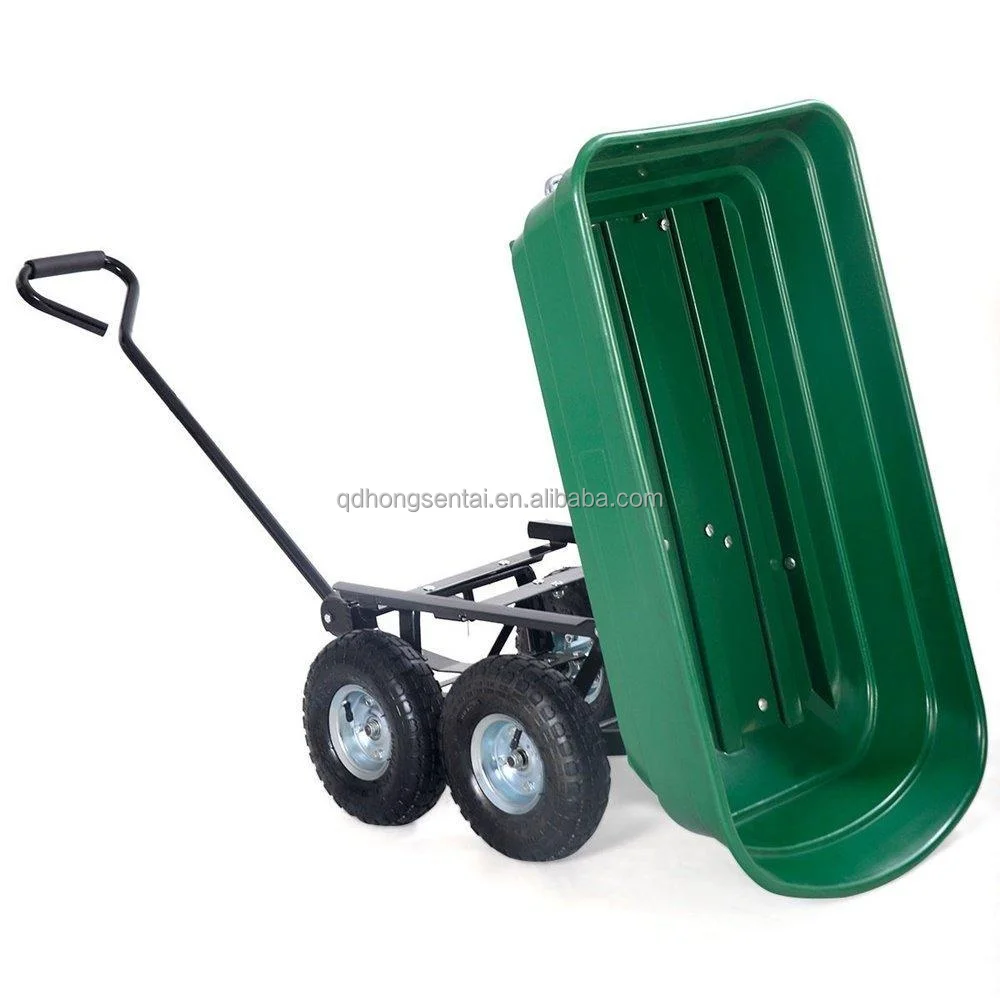 TC2135 TC2145 Four 4 Wheel Plastic Garden Carts Trolley