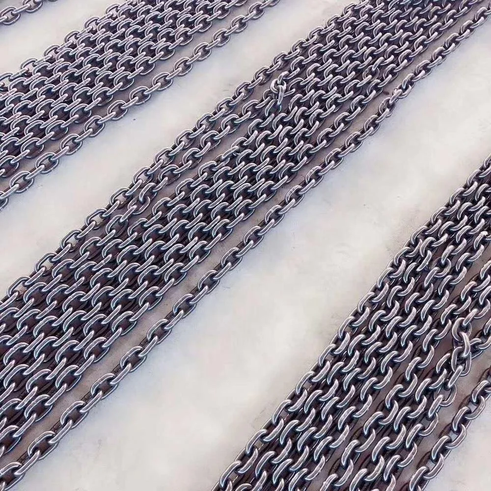 G80 Lifting Chains 80 Grade blackened for hand chain blocks or electric chain blocks