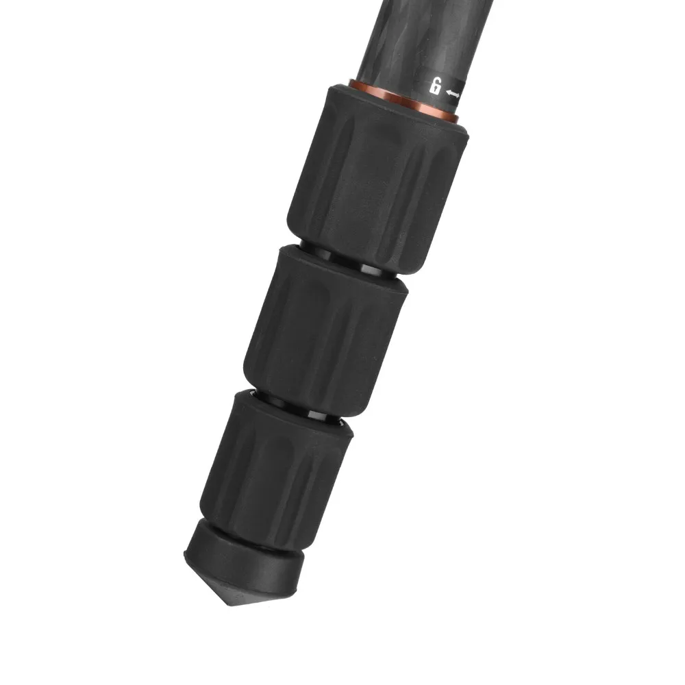 154cm Professional Heavy Duty Carbon Fiber Video Camera Tripod with 75mm Ball and Flat  Base Adapter