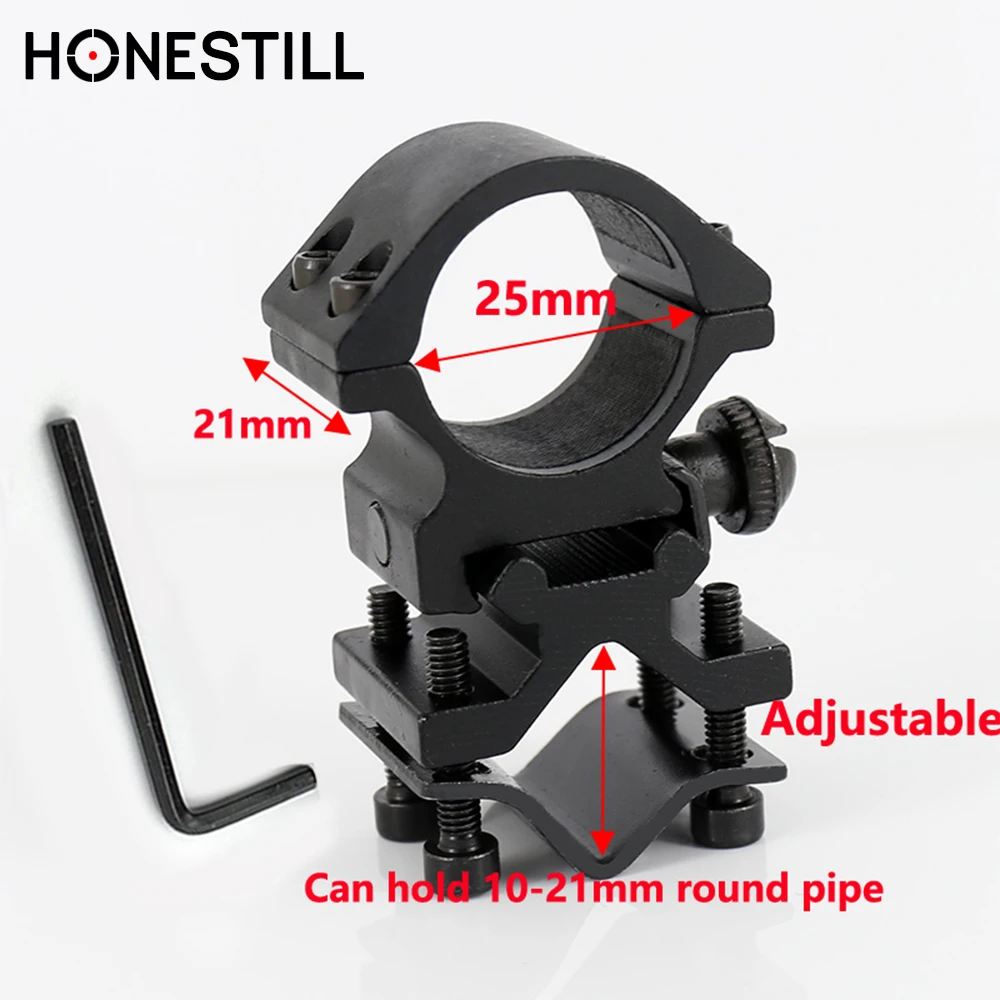 Universal  25.4mm Scope Ring Mount Flashlight Optic Sight  Mount  Adapter For 20mm