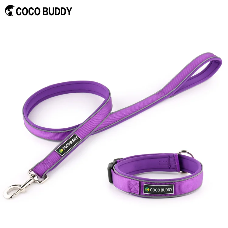 Wholesale Reflective Custom Neoprene Padded Dog Collar And Leash Set,Hot Products Pets Accessories
