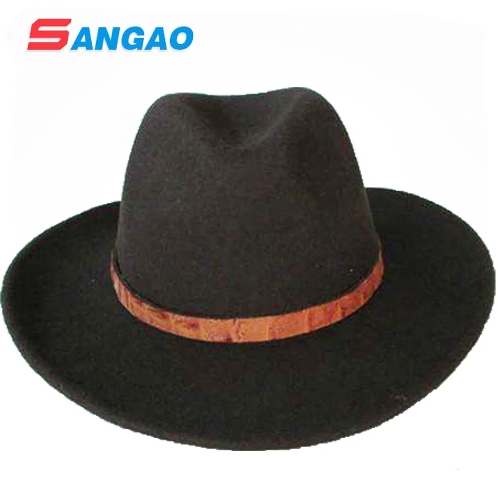 wholesale Perfect man wool mountie ranger hat for mounted cowboy style