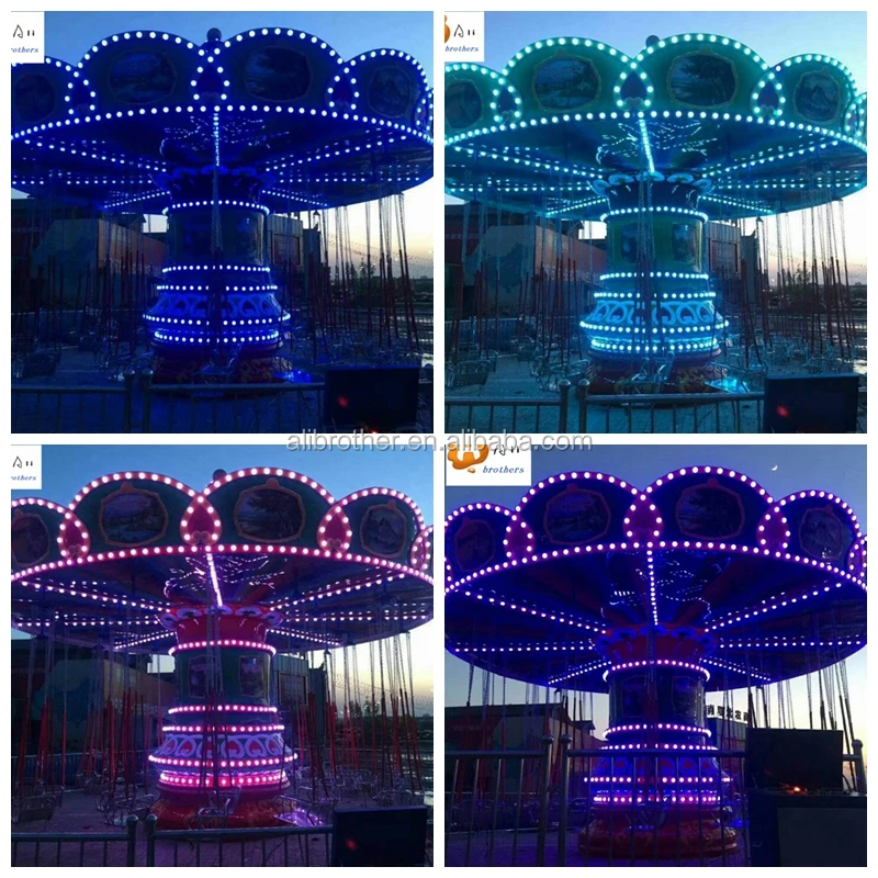 Amusement park ride manufacturer amusement Rides shaking head Swing flying chair