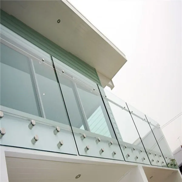 Outdoor SS316 Glass Balustrade Railing Standoff Pins Brackets Glass Railing Cost Per Foot