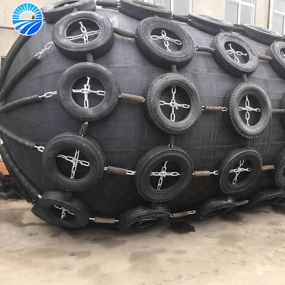 Ship parts Pneumatic ballon barge rubber fender for sale