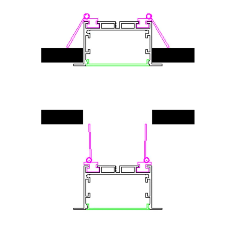 2020 IP20 Seamless Linkable Line Led Recessed Linear Light 6530