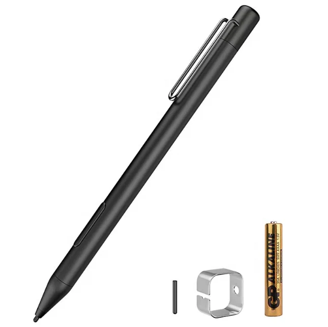 Chinese factory ODM Custom active stylus pen 1024 levels of pressure sensitivity with tilt tablet stylus pen for surface pro