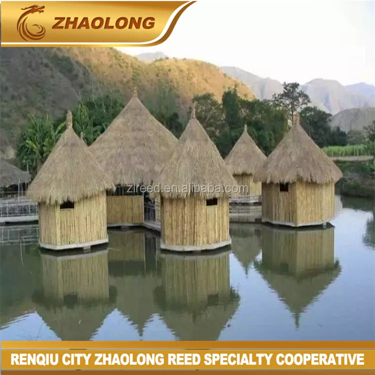 Tropical Real Palm Leaf Thatched Patio (Bamboo Frame) Umbrella with Cover. Thatch reed cover, seagrass, straw, coconuts,bamboo..
