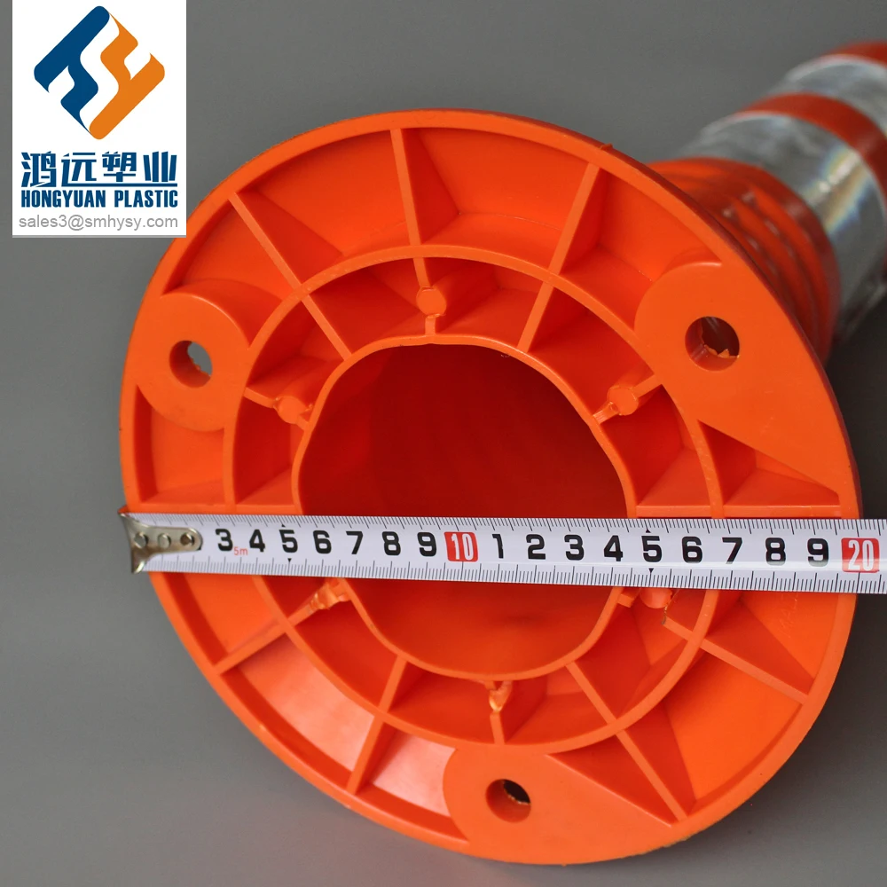 H45cmm PU Warning post Flexible Bollard Delineator