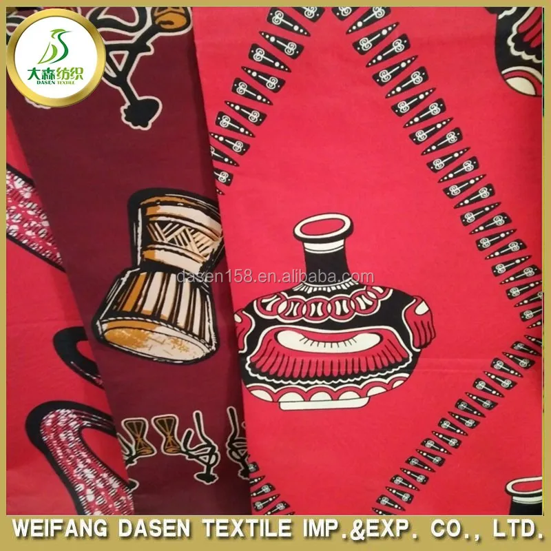 Export to Kenya polyester cotton african wax prints fabric