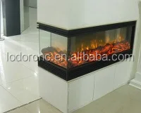 Factory Price Three Sided Electric Fireplace Corner Mantel Design for Household Use