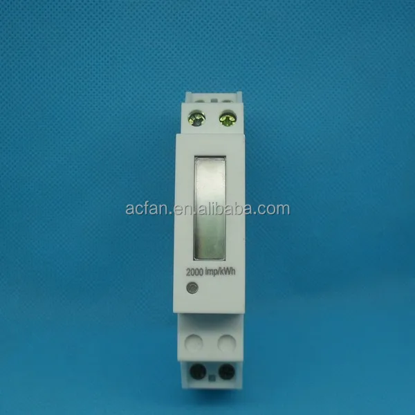 Single phase din rail digital kWh meter