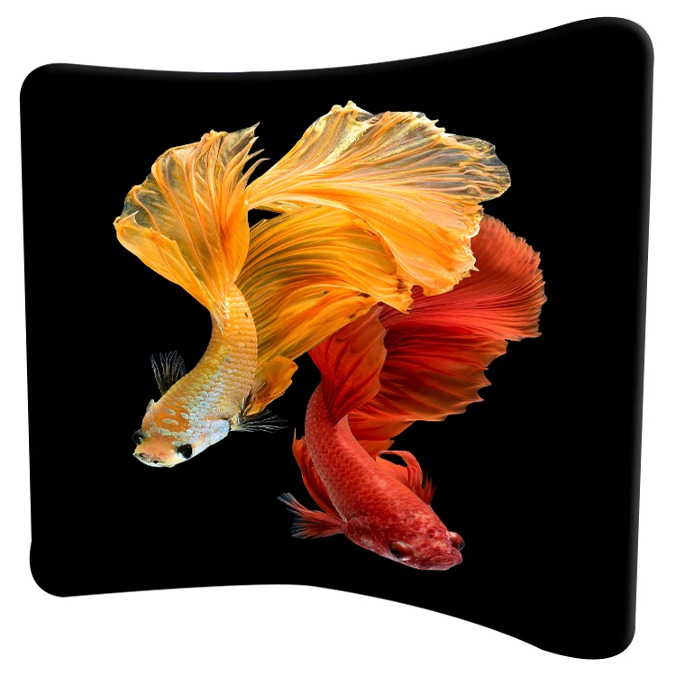 Trade show exhibition fair 8ft,10ft pillow case stretch fabric backdrop displays stands