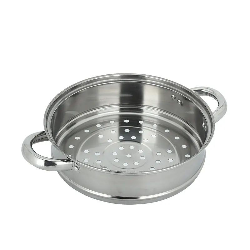 
Eco-Friendly Stainless Steel Steamer Pot Insert Three Layer Steamer Pot With Glass Lid Kitchen Steamer Pot 