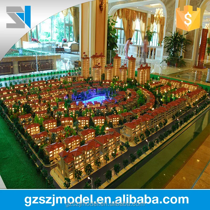 Residential building planning model maker custom made architectural scale model