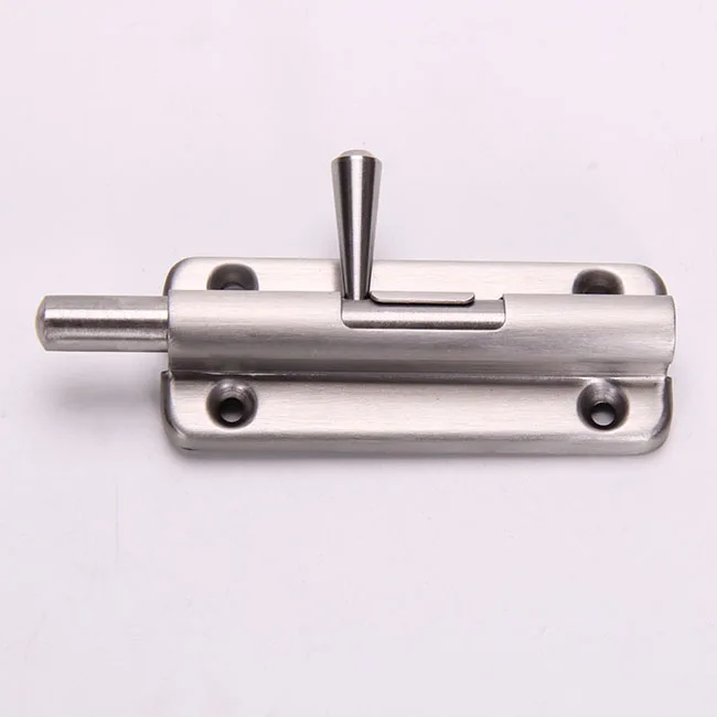 High-quality  Home Door Security Guard sliding mortise Latch Bolt Gate Door Lock Stainless Steel Spring Loaded