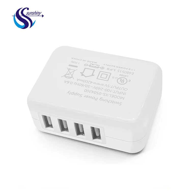 24 Вт белый 2 4 порта Путешествие адаптер питания 5 В 4.2A 4.8A складной USB зарядное устройство для мобильного телефона