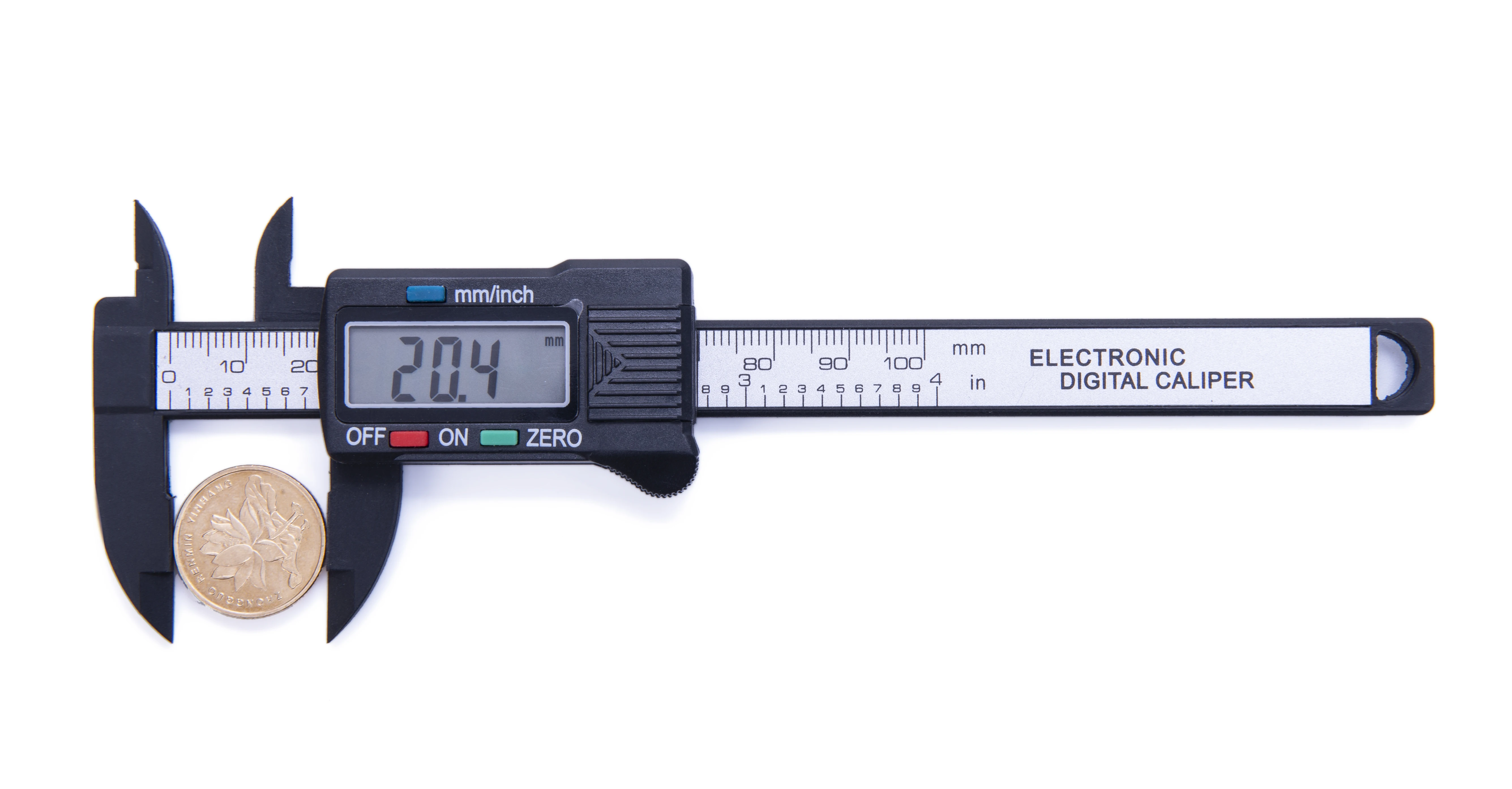 Пластиковый цифровой Электронный штангенциркуль 0-100 мм/4